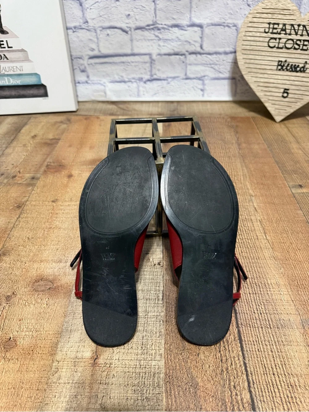 Zara Leather Asymmetric Flat
Sandals - Picture 8 of 10